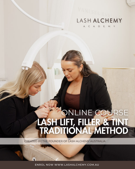 ONLINE COURSE - Lash Lift, Filler & Tint Mastery (Traditional Method)