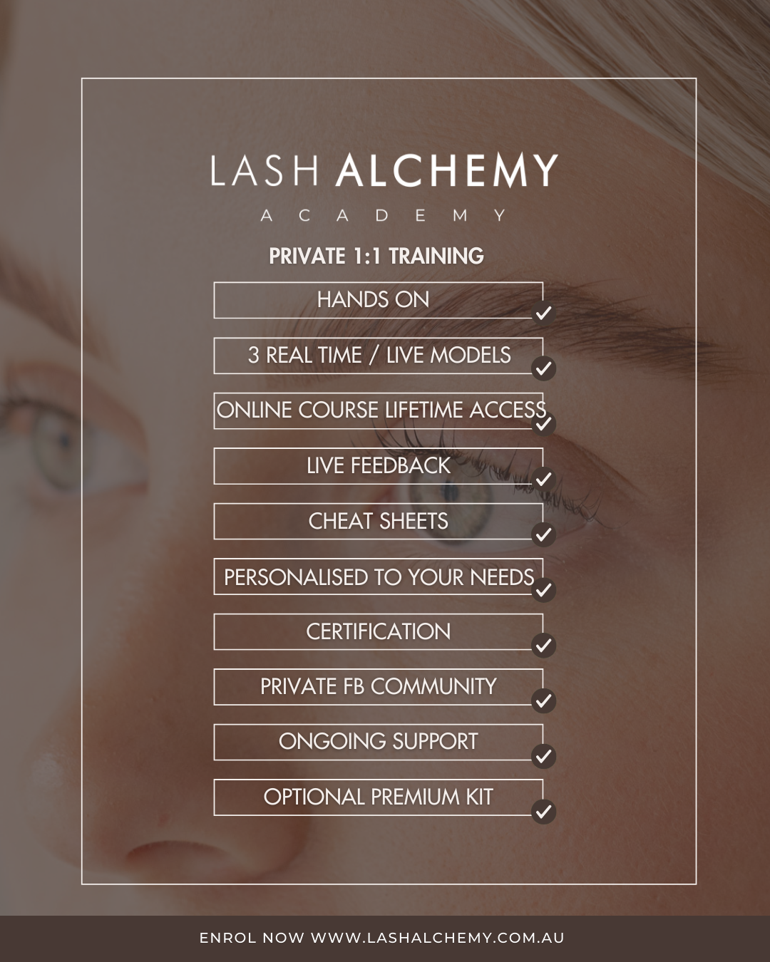 1:1 Private Lash Lift Training