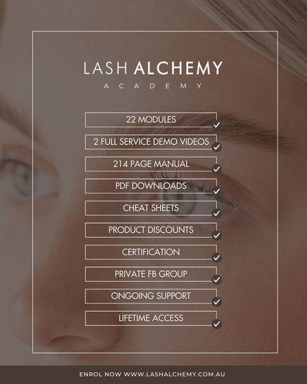 ONLINE COURSE - Lash Lift, Filler & Tint Mastery (Traditional Method)
