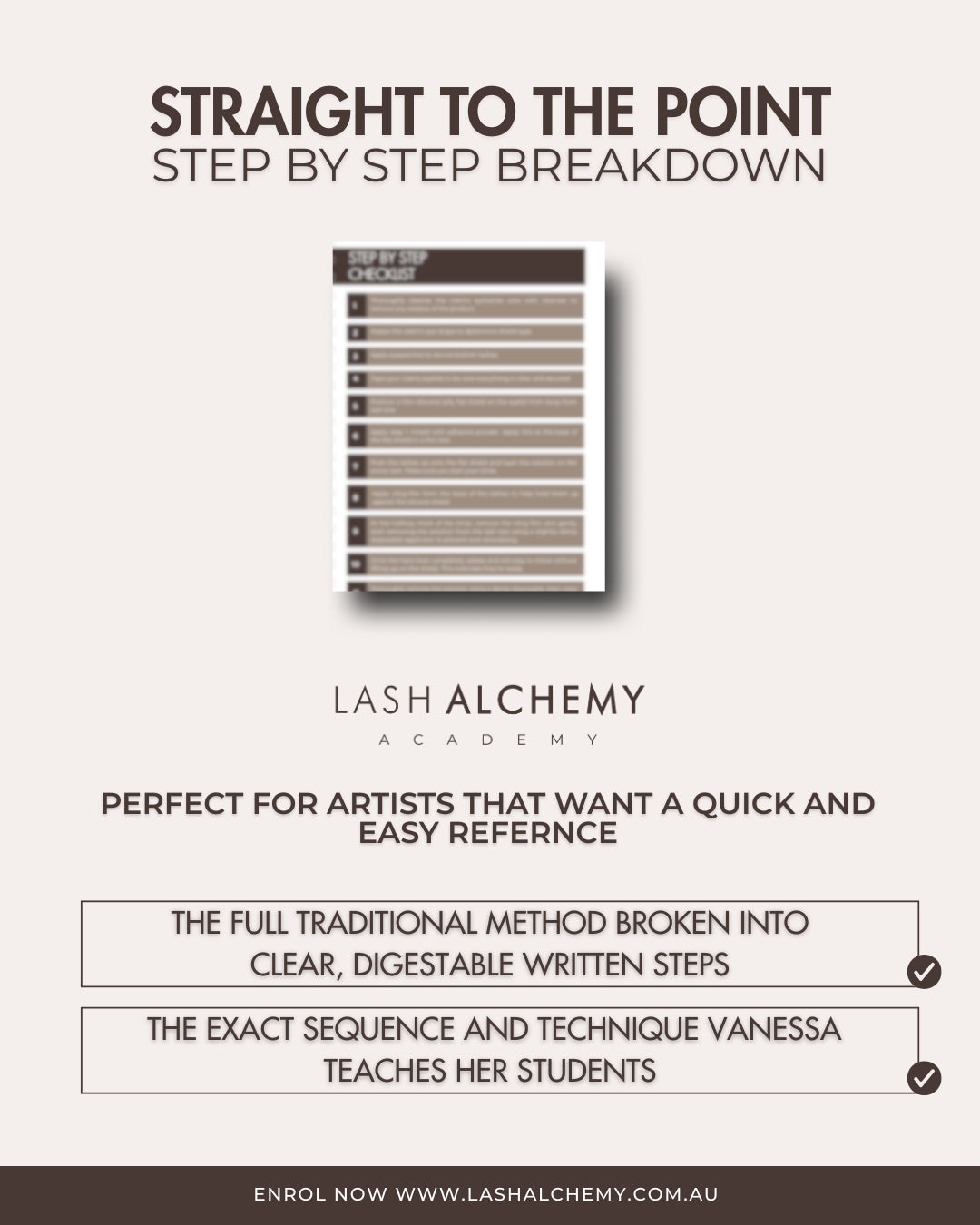 Traditional Method Step-By-Step (Guide Only)