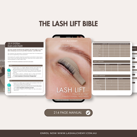 Lash Lift, Filler & Tint Mastery [Traditional Method]