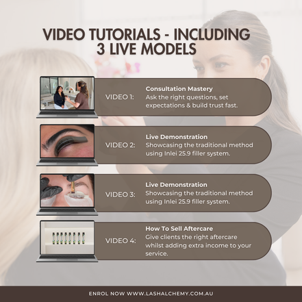 Lash Lift, Filler & Tint Mastery [Traditional Method]