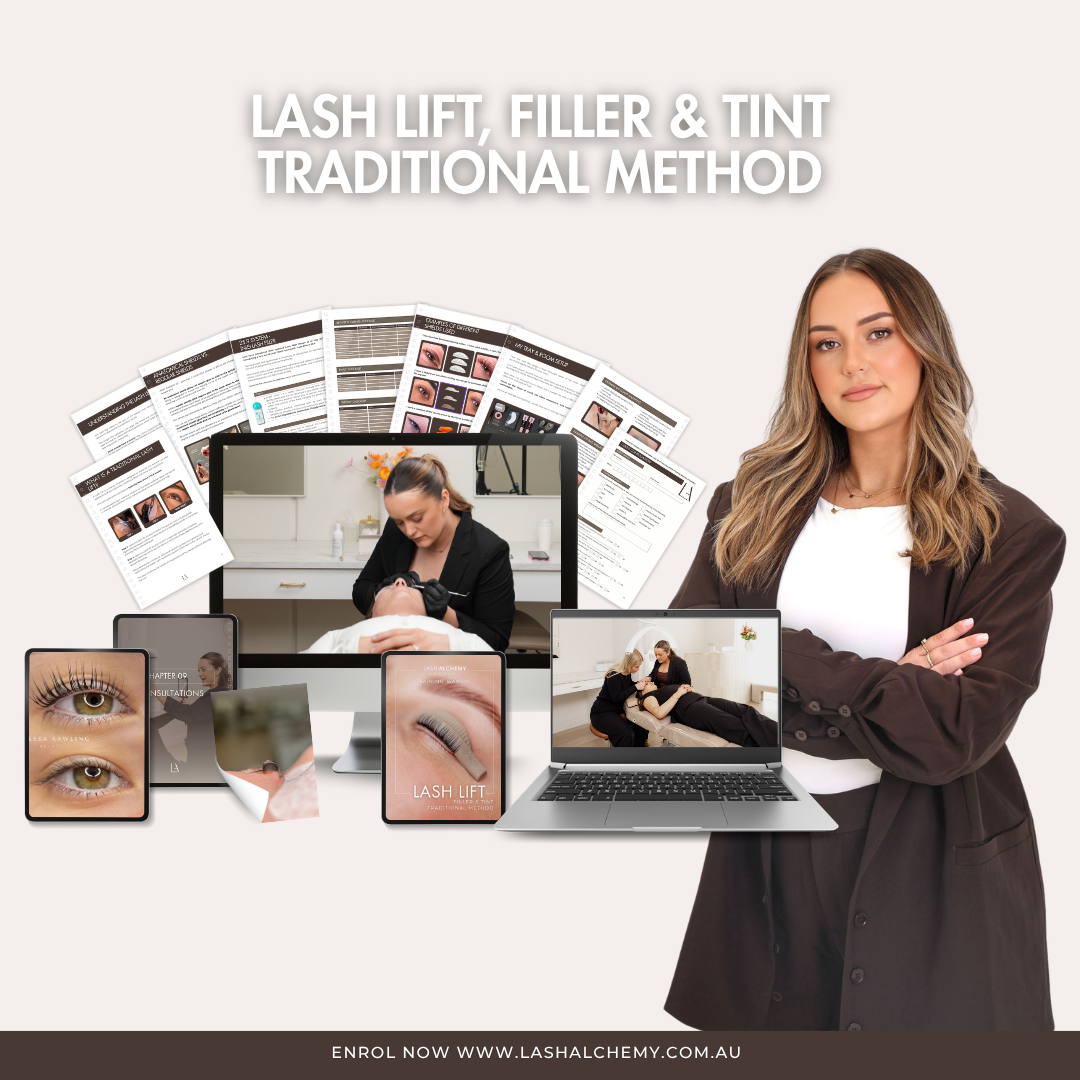Lash Lift, Filler & Tint Mastery *Traditional Method