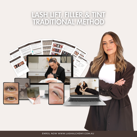 Lash Lift, Filler & Tint Mastery *Traditional Method